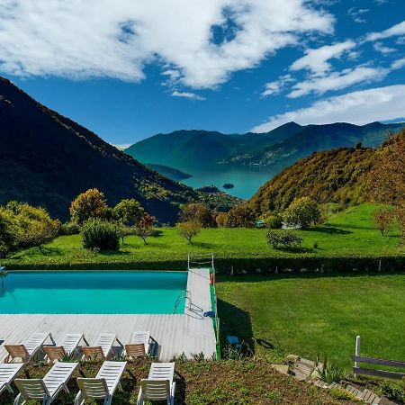Cozy Chalet At Marone Lake Lombardy With Pool Exterior photo